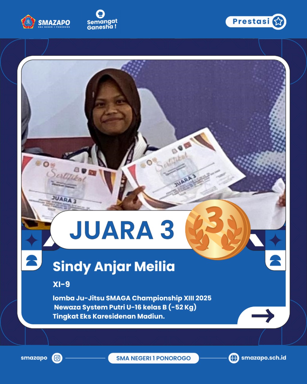 Dokumentasi tim tari kreasi SMA Negeri 1 Ponorogo.