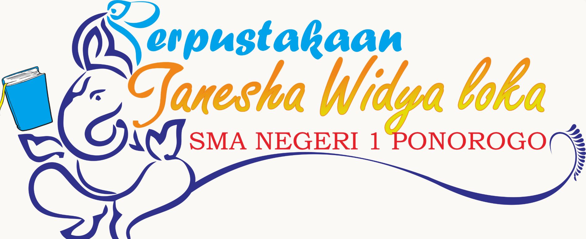 Logo Perpustakaan Ganesha Widya Loka SMA Negeri 1 Ponorogo